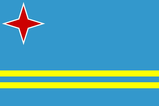 Sticker vlag van Aruba 5-60cm Weerbestendig ES-FL-ARU