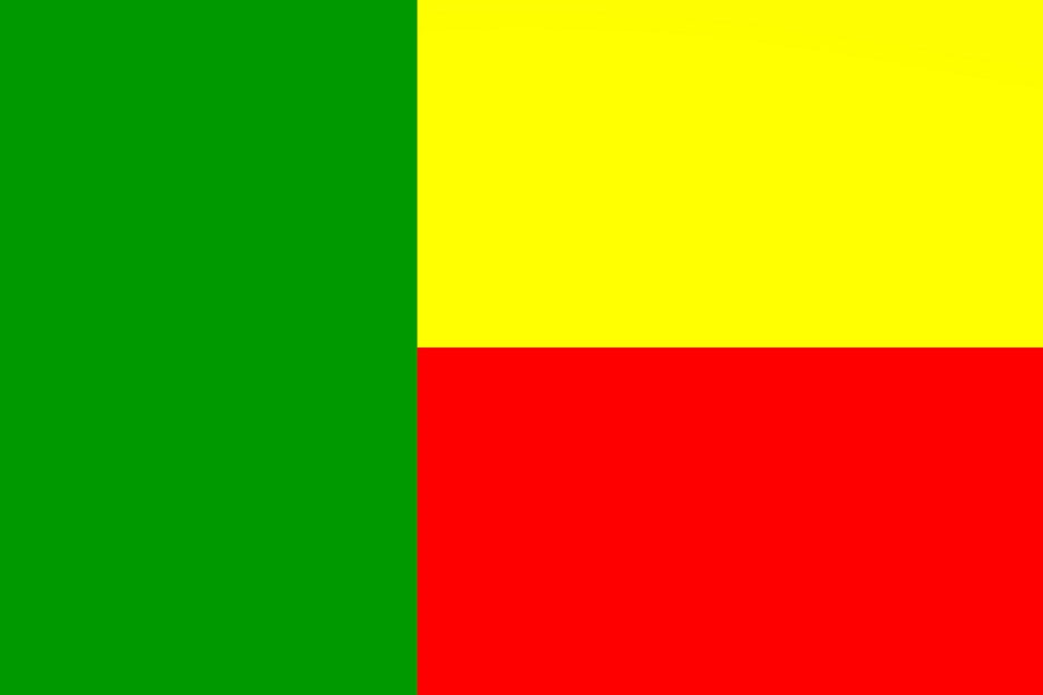 Sticker vlag van Benin 5-60cm Weerbestendig ES-FL-BEN