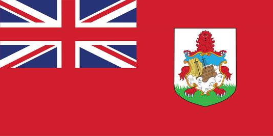 Sticker vlag van Bermuda 5-60cm Weerbestendig ES-FL-BER
