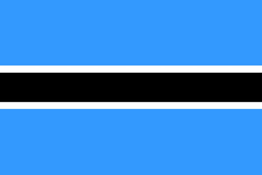 Sticker vlag van Botswana 5-60cm Weerbestendig ES-FL-BOT