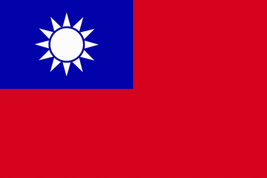 Stickervlag van Taiwan 5-60cm Weerbestendig ES-FL-CHI