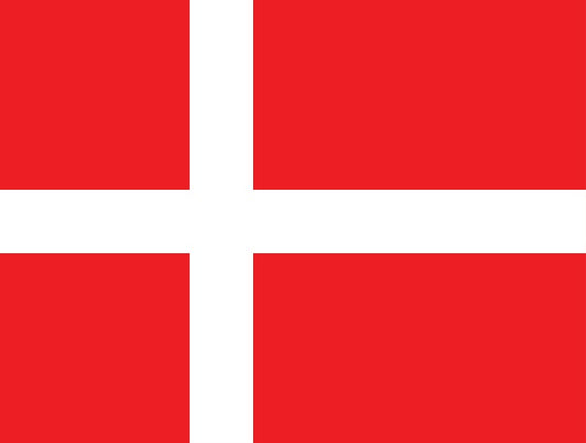 Sticker vlag van Denemarken 5-60cm Weerbestendig ES-FL-DEN