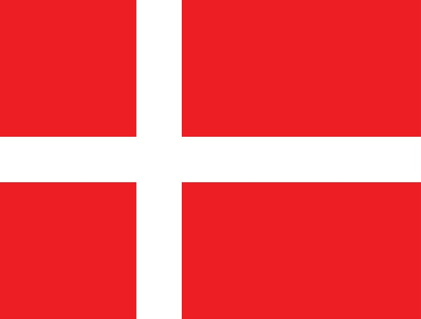 Sticker vlag van Denemarken 5-60cm Weerbestendig ES-FL-DEN