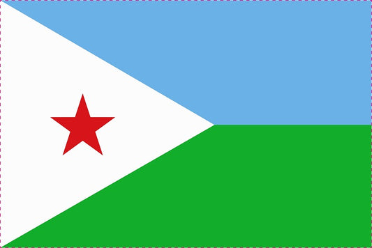 Sticker vlag van Djibouti 5-60cm Weerbestendig ES-FL-DSC