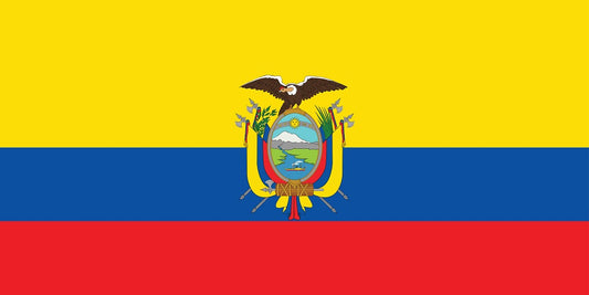 Sticker vlag van Ecuador 5-60cm Weerbestendig ES-FL-ECU