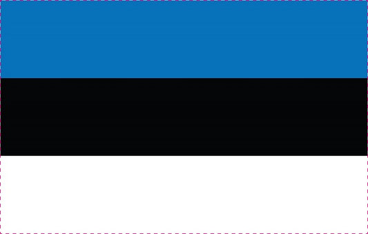 Sticker vlag van Estland 5-60cm Weerbestendig ES-FL-EST