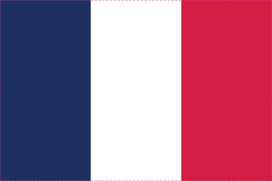 Sticker vlag van Frankreich 5-60cm Weerbestendig ES-FL-FRA