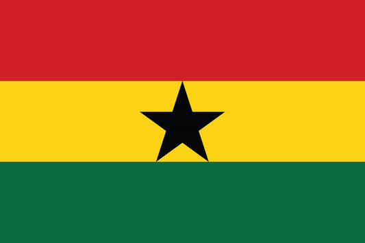 Sticker vlag van Ghana 5-60cm Weerbestendig ES-FL-GHA