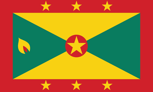 Sticker vlag van  Grenada 5-60cm Weerbestendig ES-FL-GRE