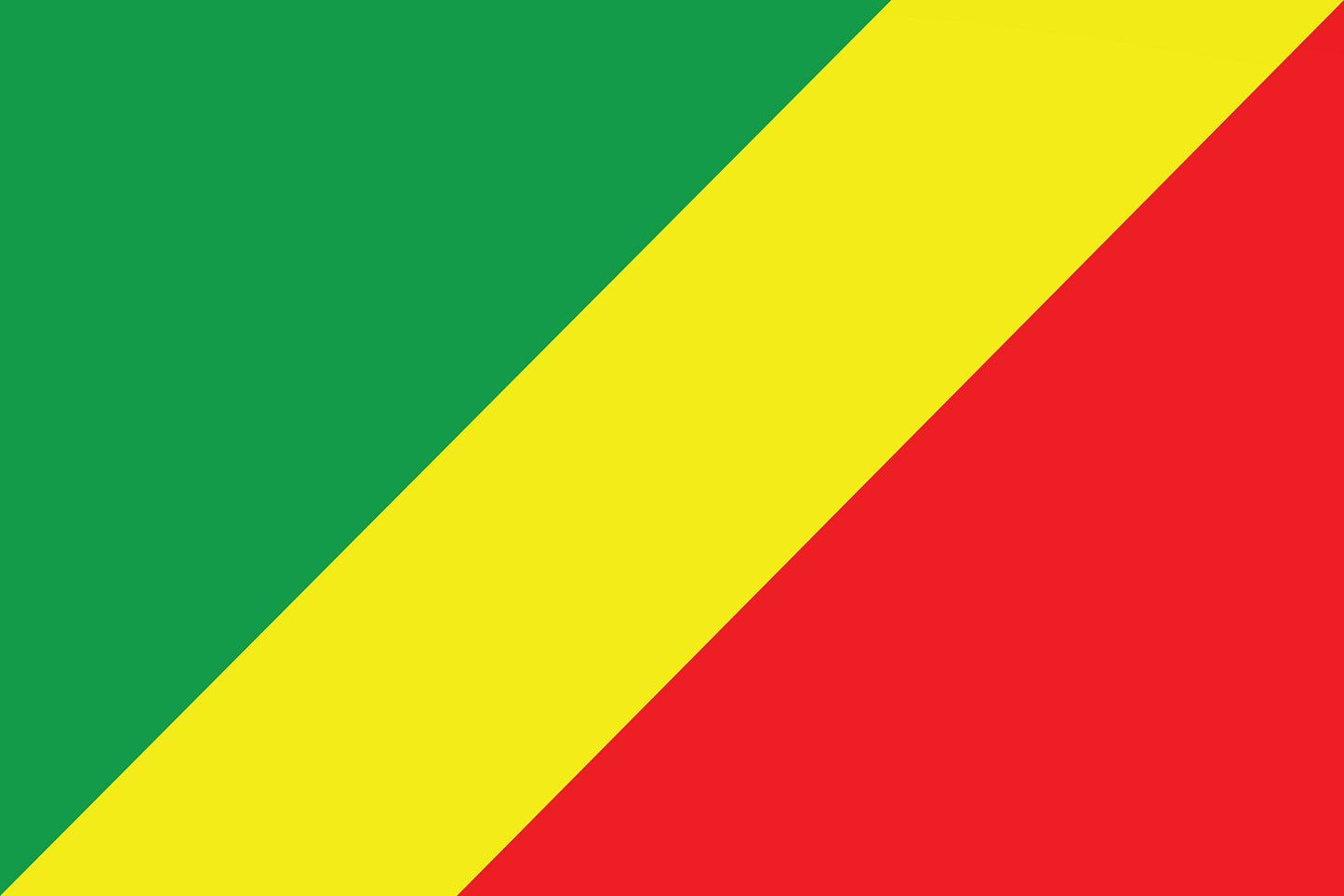 Sticker vlag van Democratische Republiek Kongo 5-60cm Weerbestendig ES-FL-KON