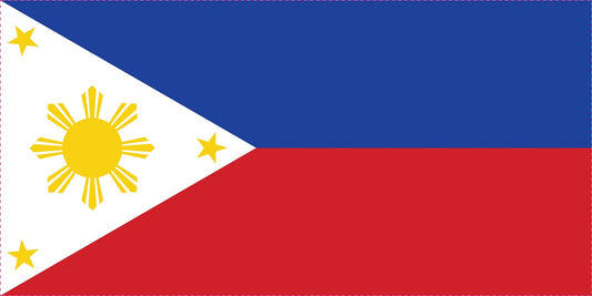 Sticker vlag van Filippijnen 5-60cm Weerbestendig ES-FL-PHL