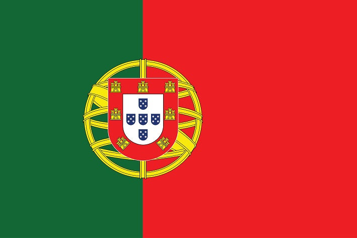 Sticker vlag van Portugal 5-60cm Weerbestendig ES-FL-POR