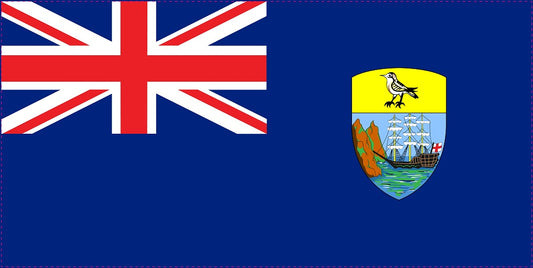 Sticker vlag van Sint-Helena 5-60cm Weerbestendig ES-FL-SHL
