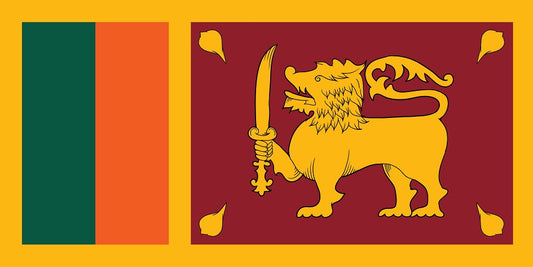 Sticker vlag van Sri Lanka 5-60cm Weerbestendig ES-FL-SLK