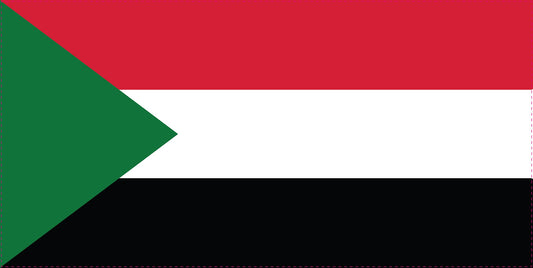 Sticker vlag van Soedan 5-60cm Weerbestendig ES-FL-SUD