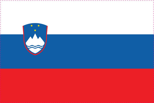 Sticker vlag van Slovenië 5-60cm Weerbestendig ES-FL-SWN