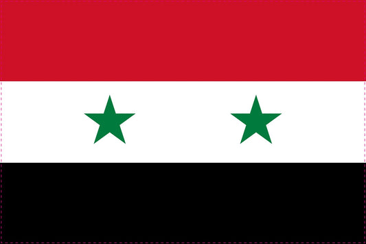 Sticker vlag van Syrië 5-60cm Weerbestendig ES-FL-SYR