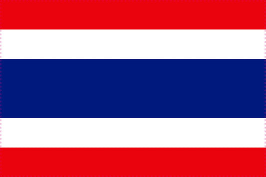 Sticker vlag van Thailand 5-60cm Weerbestendig ES-FL-THA