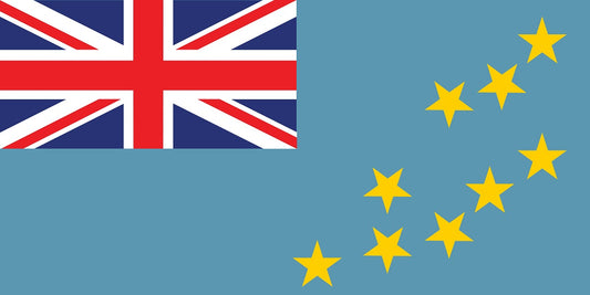 Sticker vlag van Tuvalu 5-60cm Weerbestendig ES-FL-TUV