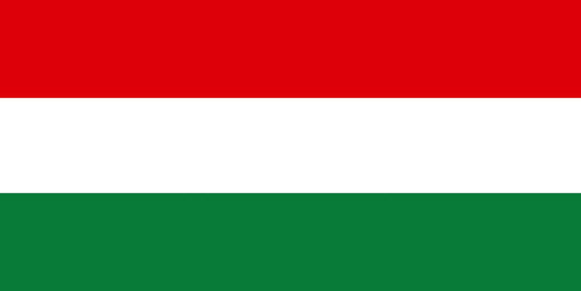 Sticker vlag van Hongarije 5-60cm Weerbestendig ES-FL-UNG