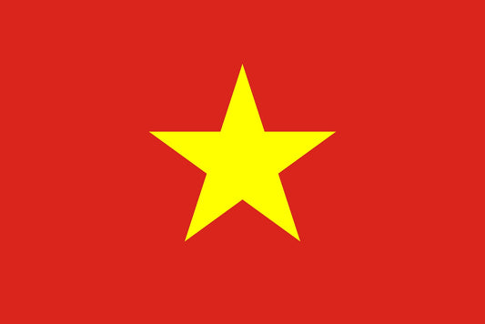 Sticker vlag van Vietnam 5-60cm Weerbestendig ES-FL-VTM