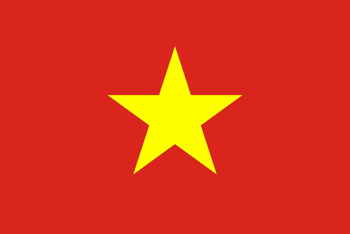 Sticker vlag van Vietnam 5-60cm Weerbestendig ES-FL-VTM