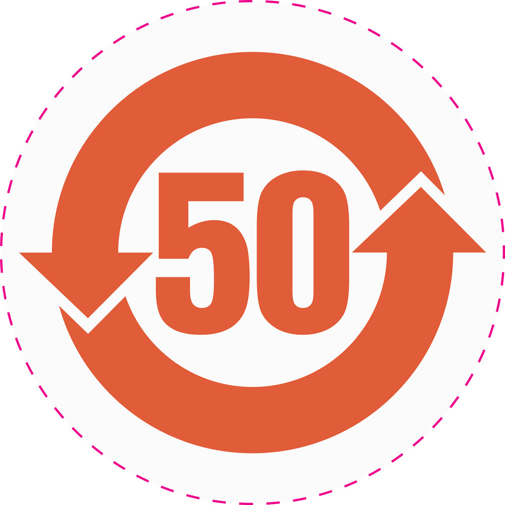 100x elektrische apparaten Kentekenplaat "China Rohs" EW-RC-300