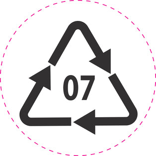 100 recyclingstickers "Recyclingcode 07" ES-RYCL-300