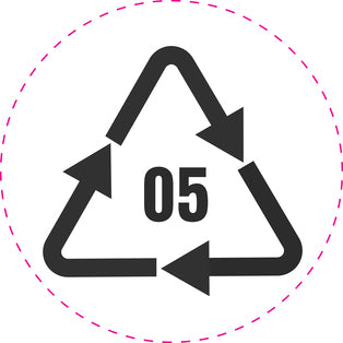 100 recyclingstickers "Recyclingcode 05" EW-RYCL-600