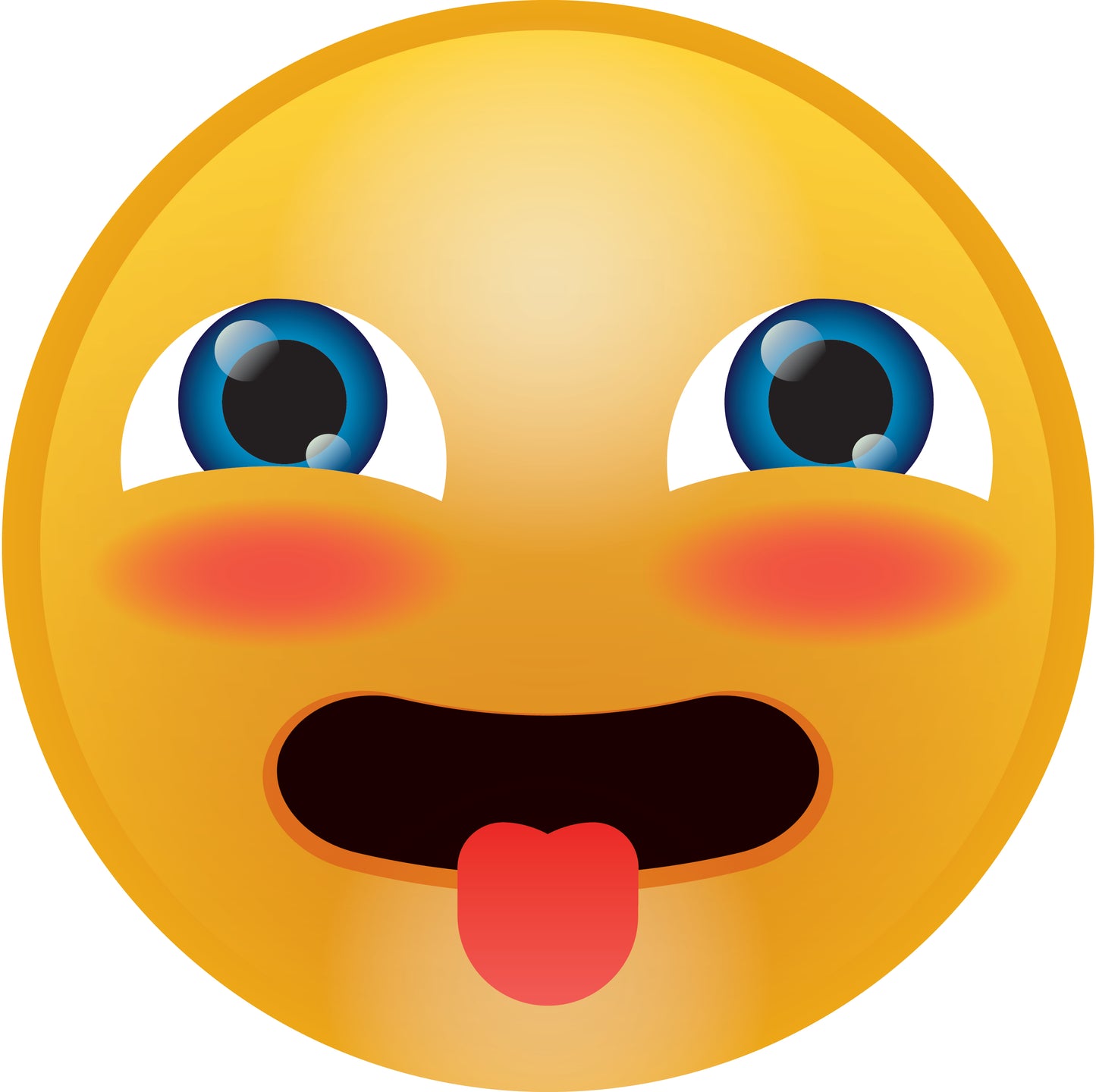 Smiley sticker 2 - 60 cm maat Hoeveelheden bijzonder goedkoop ES-SMI-10290