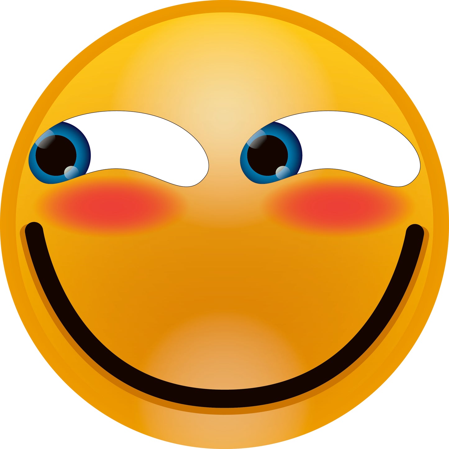 Smiley sticker 2 - 60 cm maat Hoeveelheden bijzonder goedkoop ES-SMI-10550
