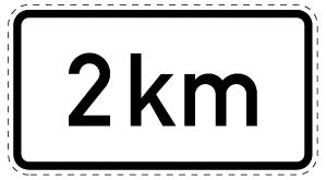 1 Stuk verkeersbord 2–15 cm EW-Verk-1004-35