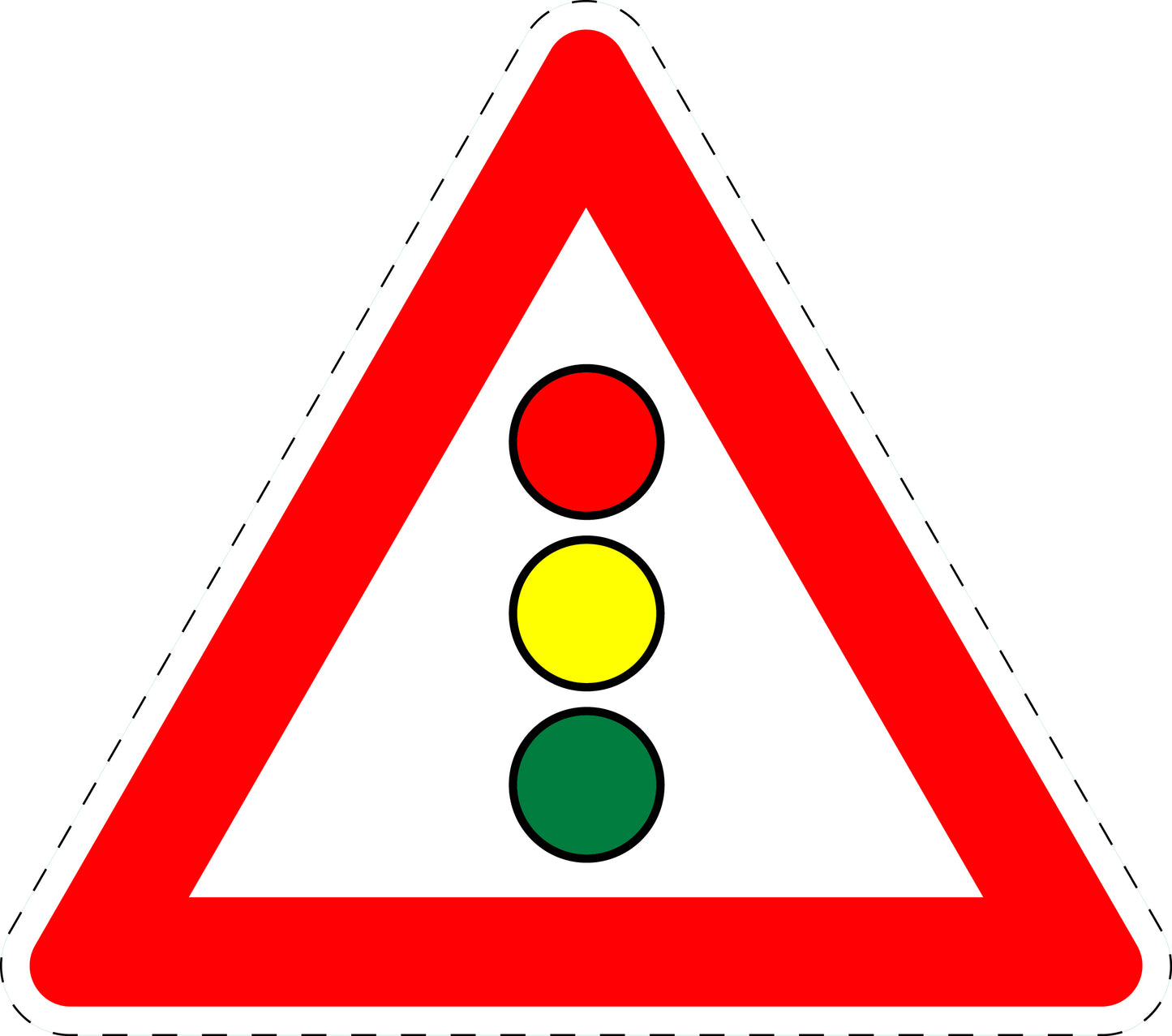 1 Stuk verkeersbord "Verkeerslichten" 20–70 cm EW-Verk-131