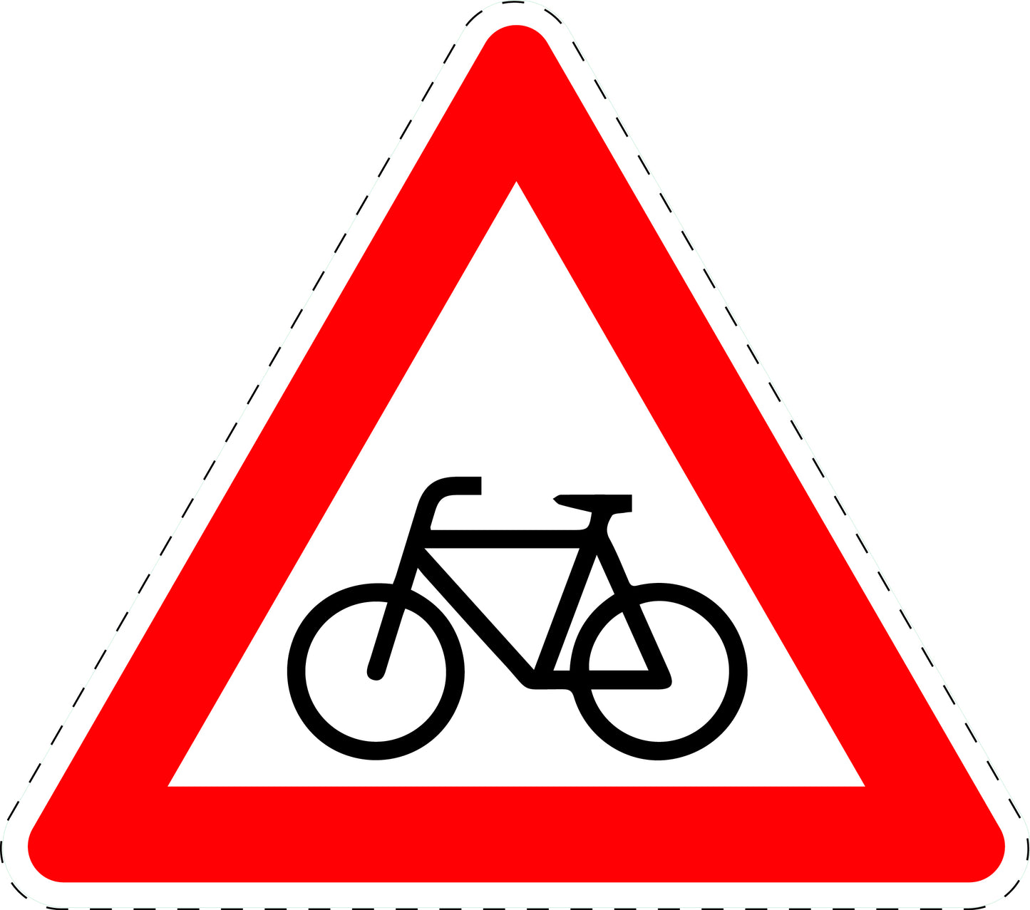 1 stuk verkeersbord "Fietsers – plaatsing rechts" 2–15 cm – EW-Verk-138-10