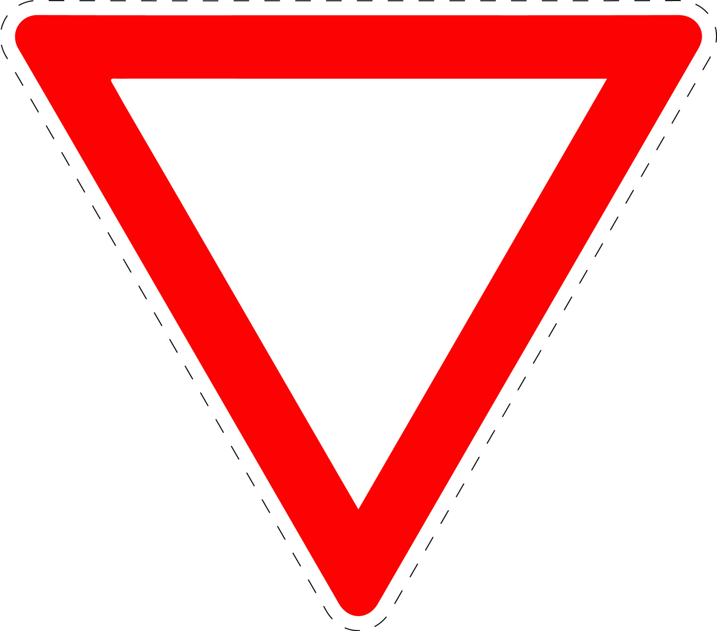 1 stuk verkeersbord "Voorrang verlenen!" 20–70 cm EW-Verk-205