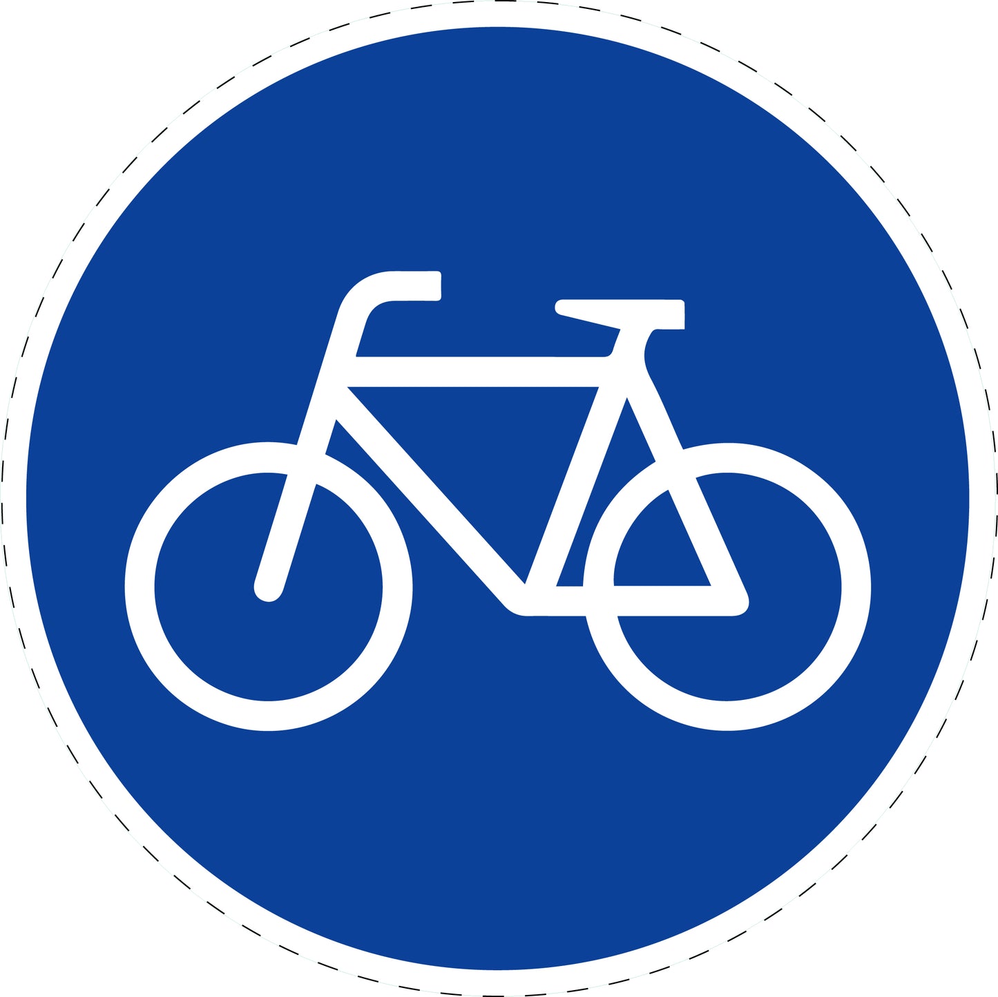 1 Stuk verkeersbord "Fietspad – alleen voor fietsen" 20–70 cm EW-Verk-237