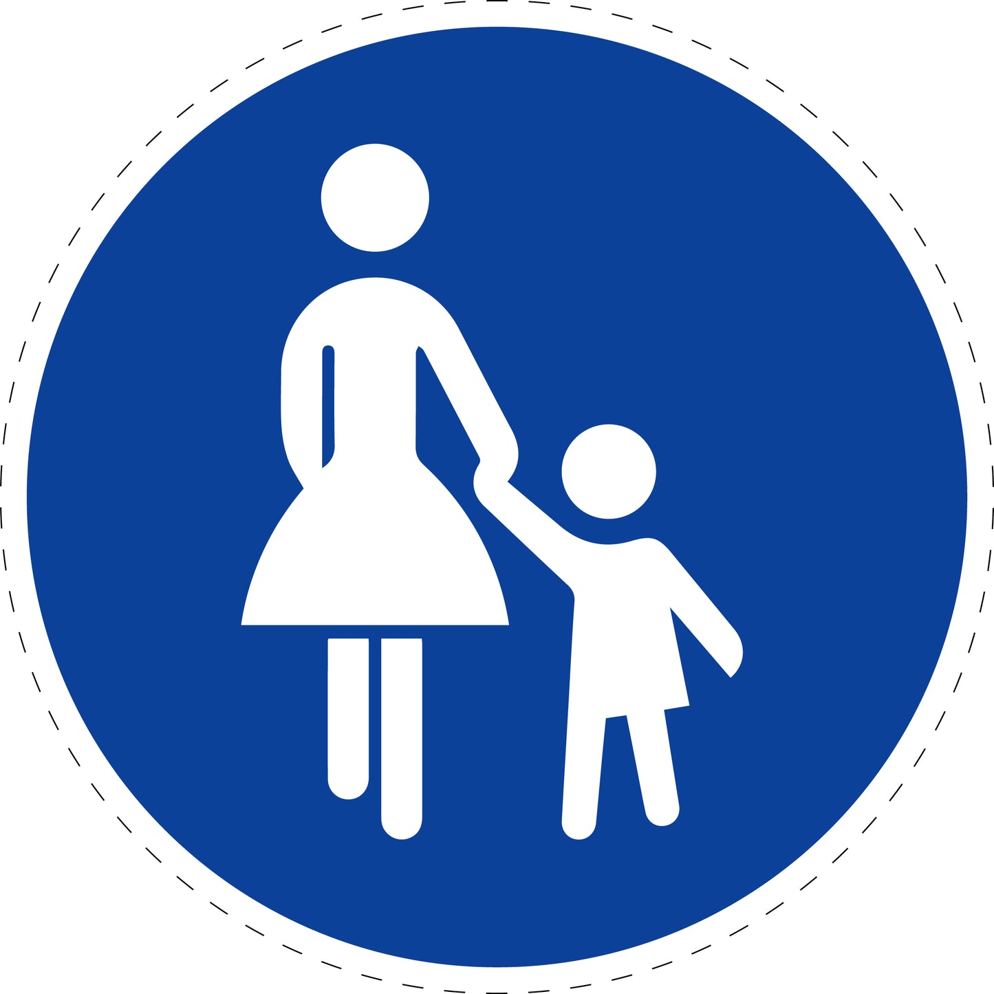 1 Stuk verkeersbord "Voetpad – alleen voor voetgangers" 2–15 cm EW-Verk-239