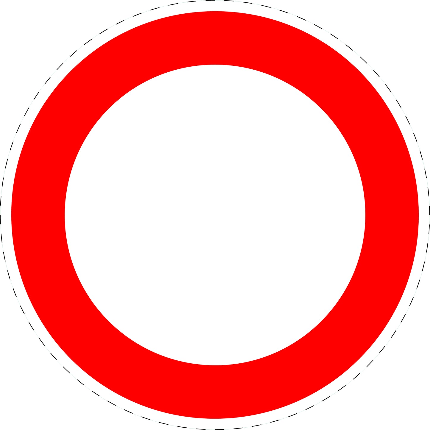 1 stuk verkeersbord "Verboden voor voertuigen" – 20-70 cm – EW-Verk-250