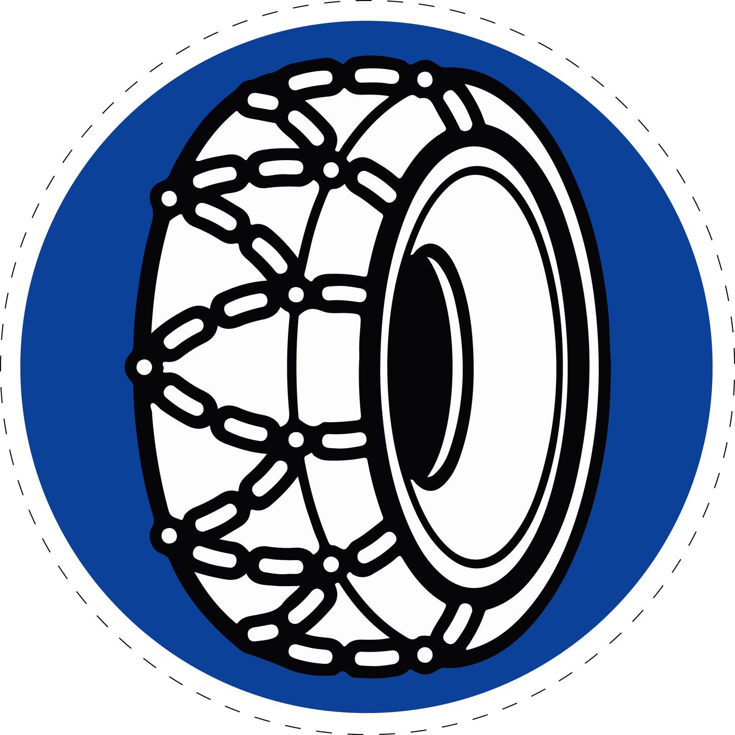 1 stuk verkeersbord "Sneeuwkettingen verplicht" – 2-15 cm – EW-Verk-268