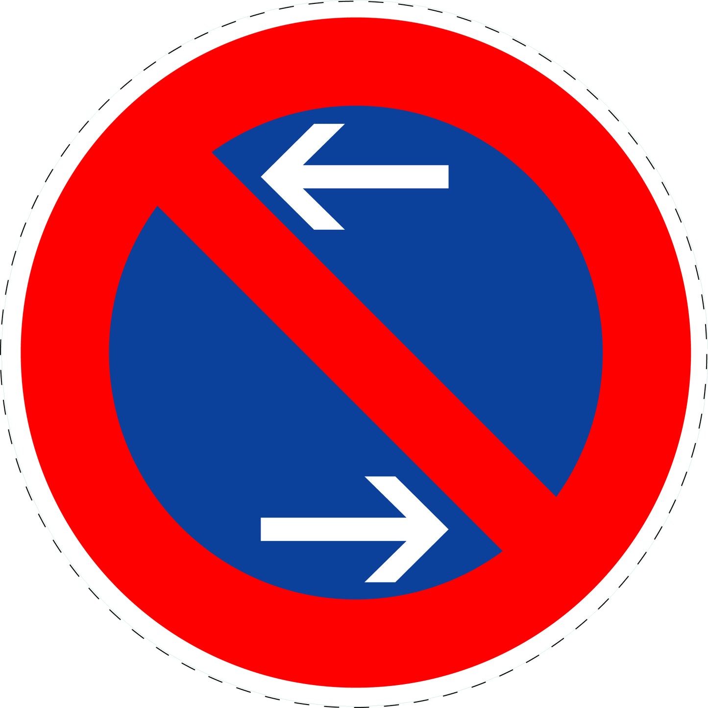 1 Stuk verkeersbord "Verboden te stoppen" 20–70 cm EW-Verk-286-30