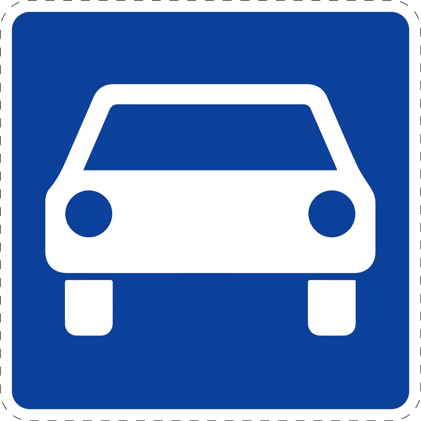 1 Stuk verkeersbord "Autoweg" 2–15 cm EW-Verk-331