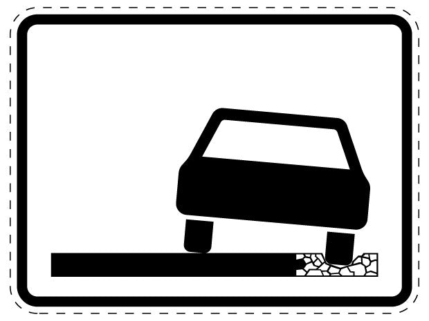 1 Stuk verkeersbord "Vluchtstrook niet berijdbaar voor meerbaansmotorvoertuigen" 20–70 cm EW-Verk-388