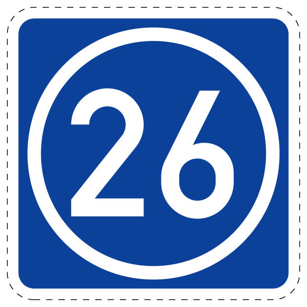 1 Stuk verkeersbord 2–15 cm EW-Verk-406