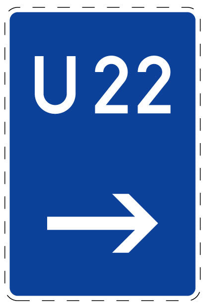 1 Stuk verkeersbord 2–15 cm EW-Verk-460-21