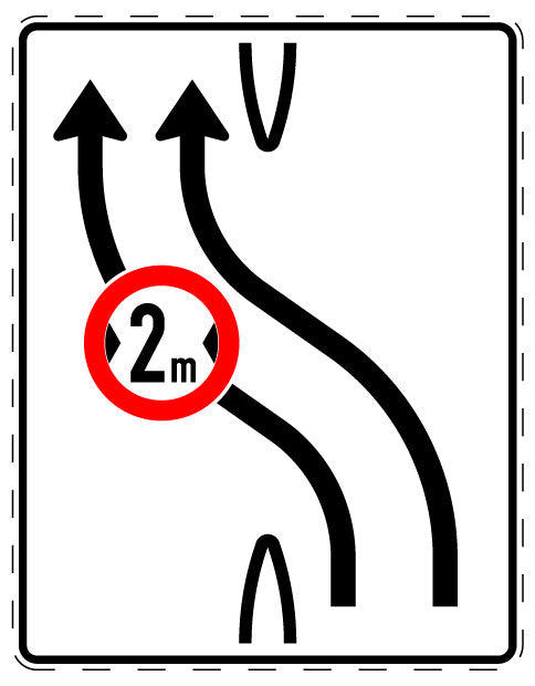 1 Stuk verkeersbord 2–15 cm EW-Verk-505-11