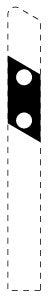 1 Stuk verkeersbord 2–15 cm EW-Verk-620-41