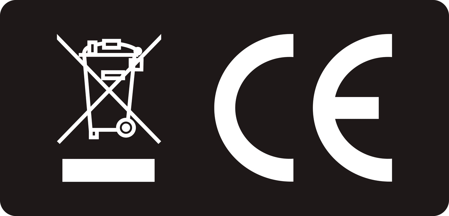 100x elektrische apparaten Kentekenplaat "GS EAC CE" gecombineerd ES-WeeePE-300-88