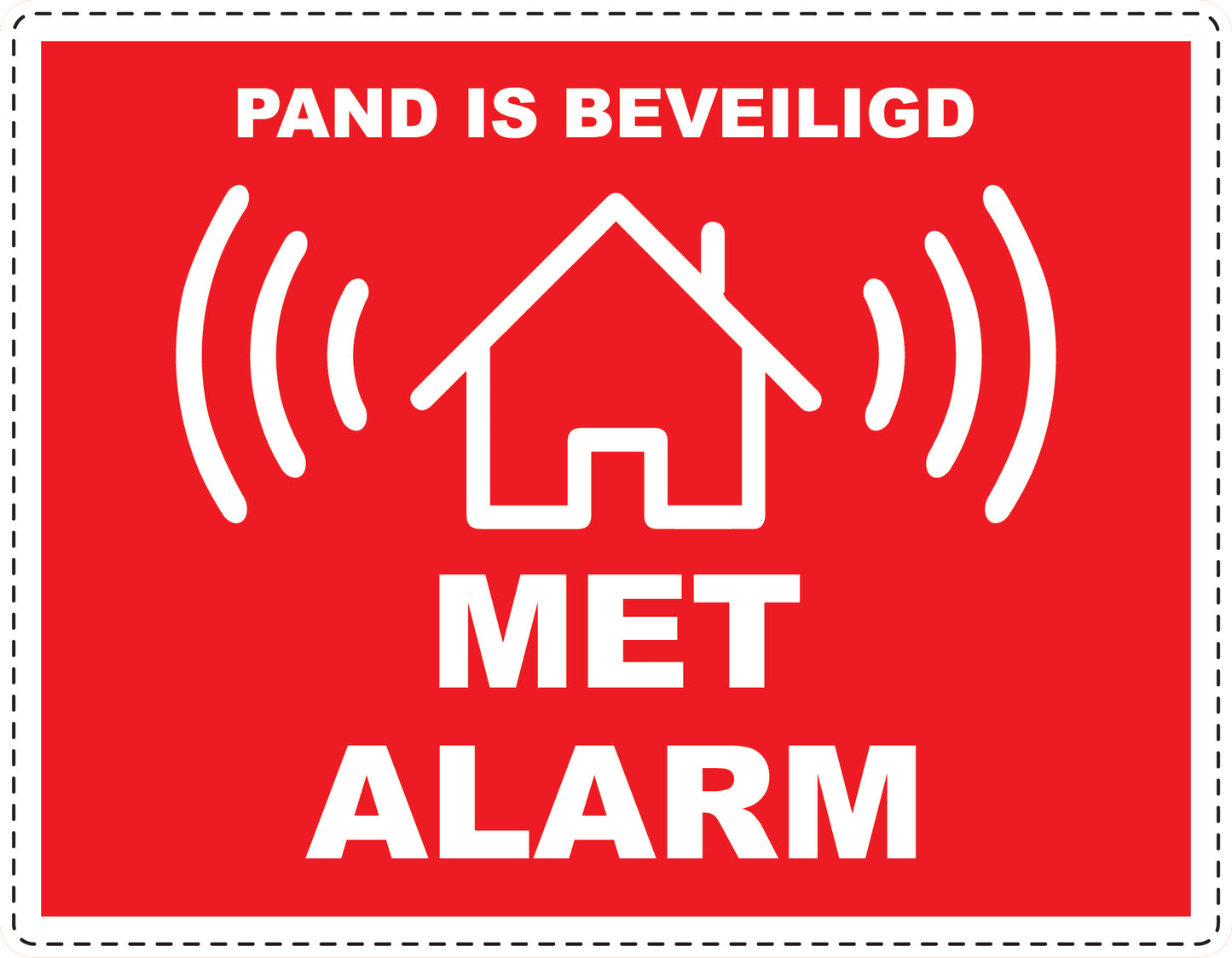 Alarm sticker 2-7 cm EW-ALARM-H-10100-14 Materiaal : transparant