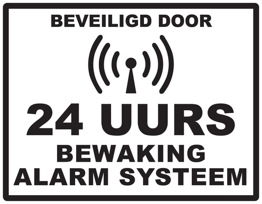 Alarm sticker 2-7 cm EW-ALARM-H-10400-88 Materiaal : transparant