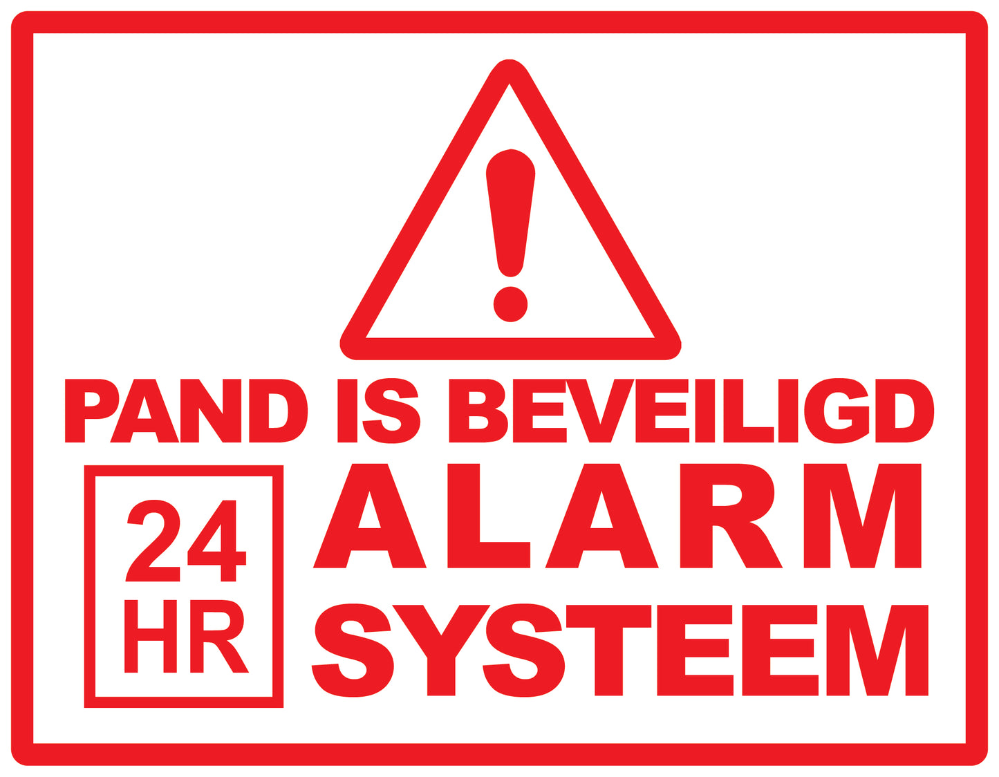 Alarm sticker 2-7 cm EW-ALARM-H-10500-0 Materiaal : transparant